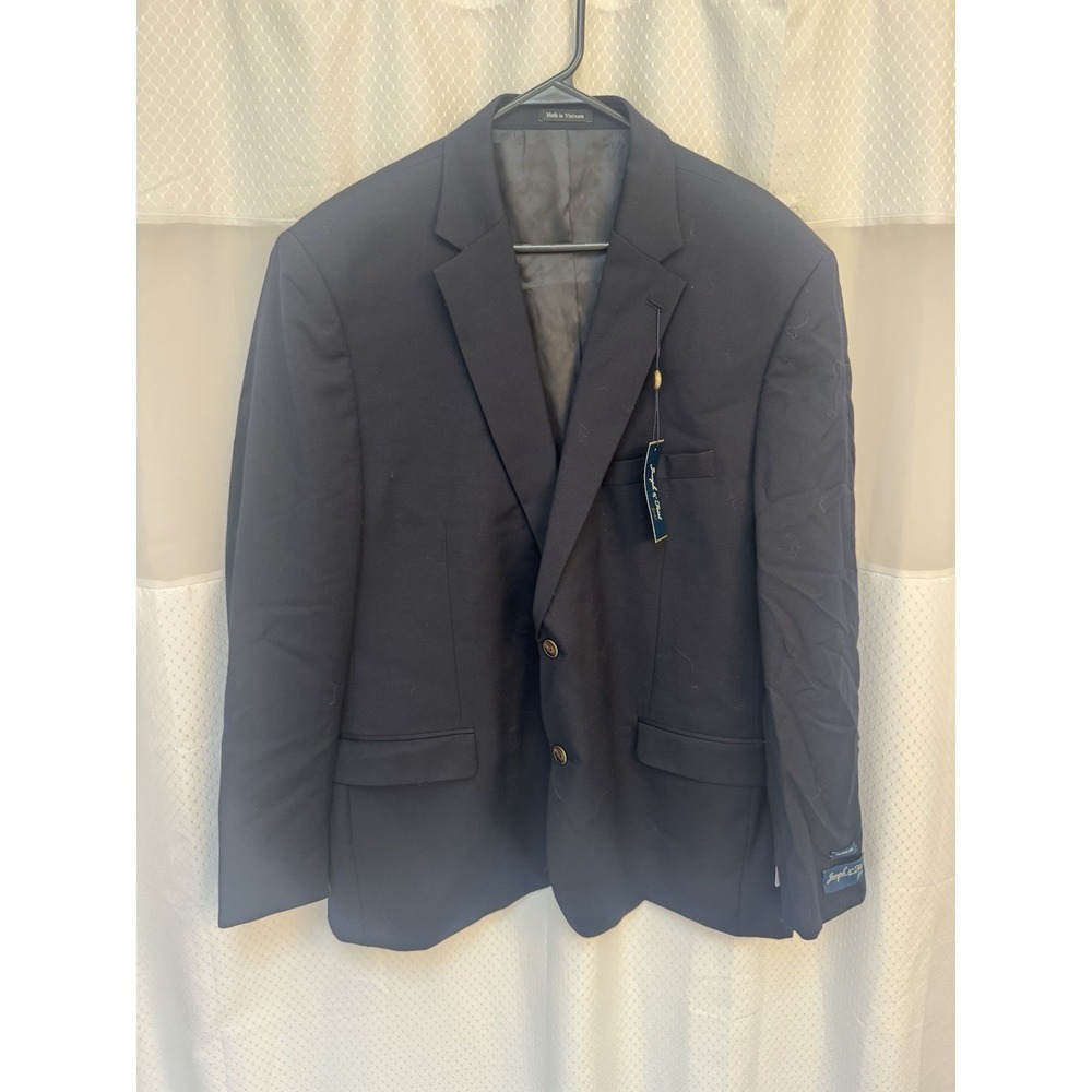 Joseph & Feiss Men's Navy Blue Suit Jacket NWT  100% Wool 46R Classic Fit